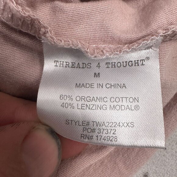 Threads 4 Thought Womens Organic Cotton & Modal T-Shirt Pocket Size M - Picture 5 of 7